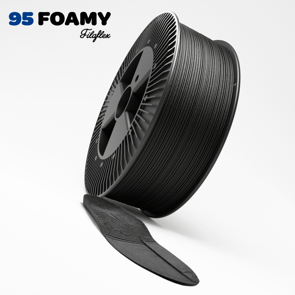 Recreus – Filaflex 95A Foamy Black – 1,75 mm – 0,75 kg