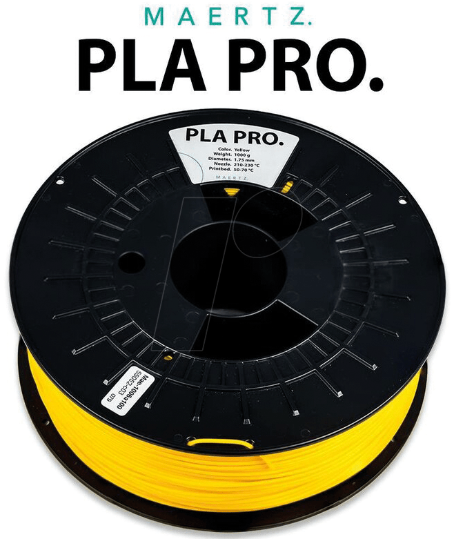 MAERTZ – PLA Pro Gelb – 1,75 mm – 1 kg