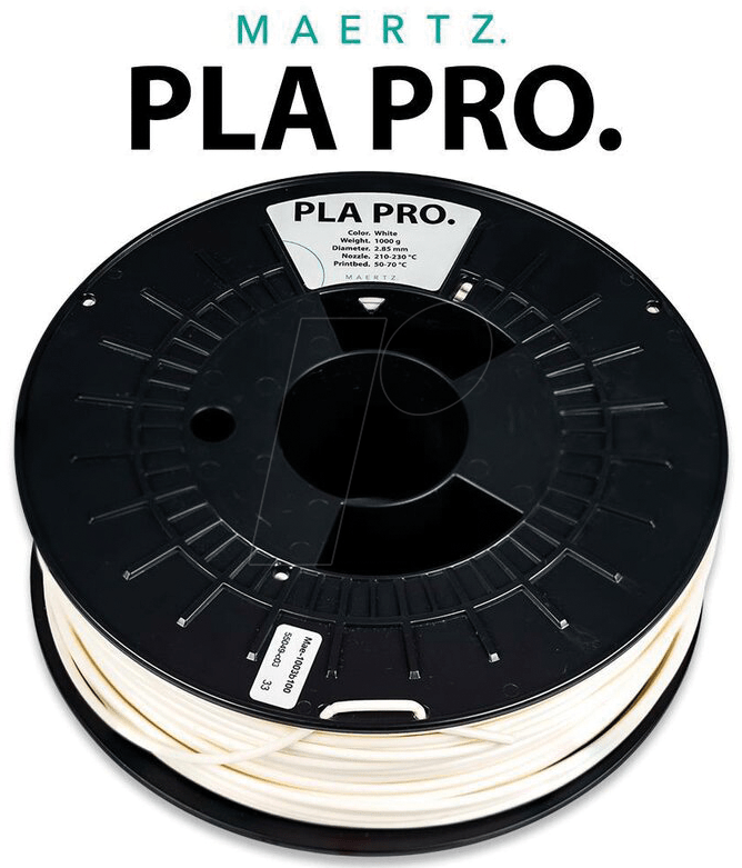 MAERTZ – PLA Pro Weiß – 2,85 mm – 1 kg