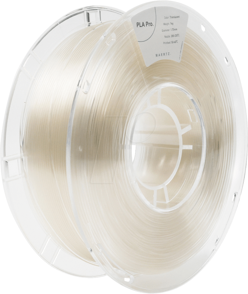 MAERTZ – PLA Pro Filament Transluzent – 1,75 mm – 1 kg