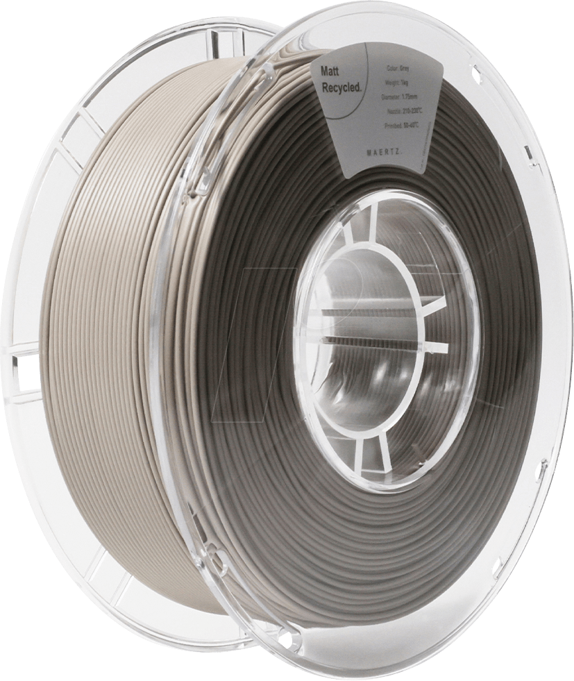 MAERTZ – PLA Matt Recycled Grau – 1,75 mm – 1 kg