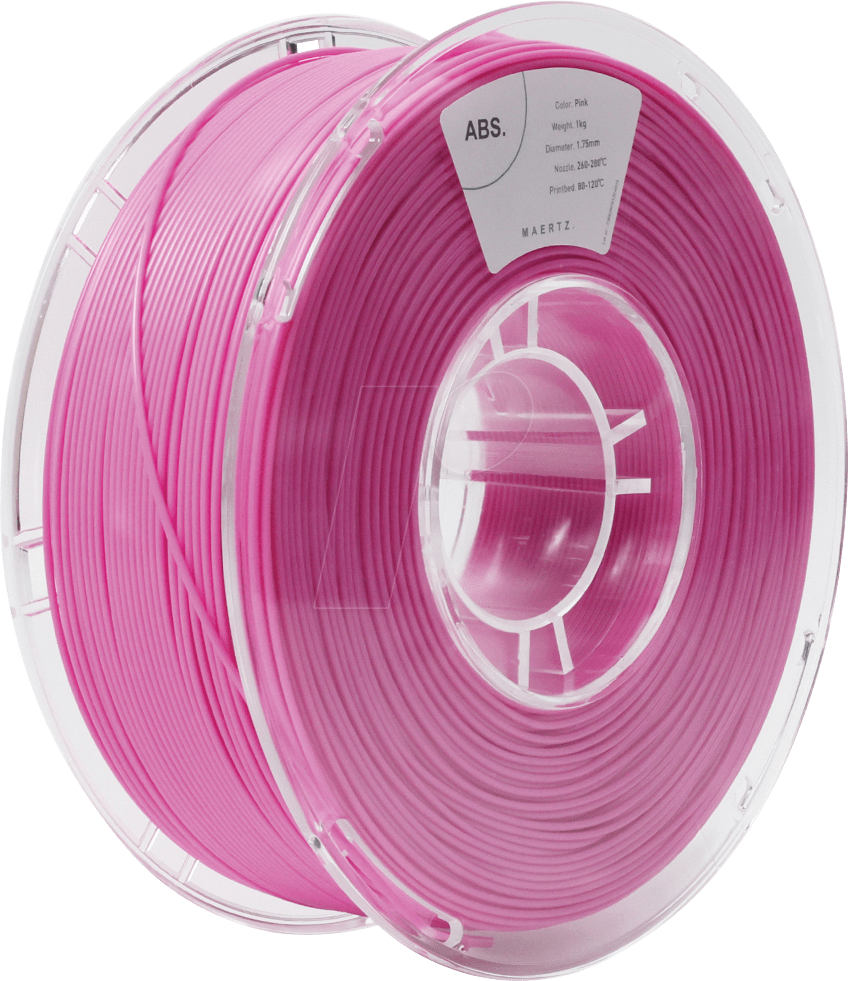PMMA-1010-010 – Filament, ABS, Pink, 1,75 mm, 1 kg