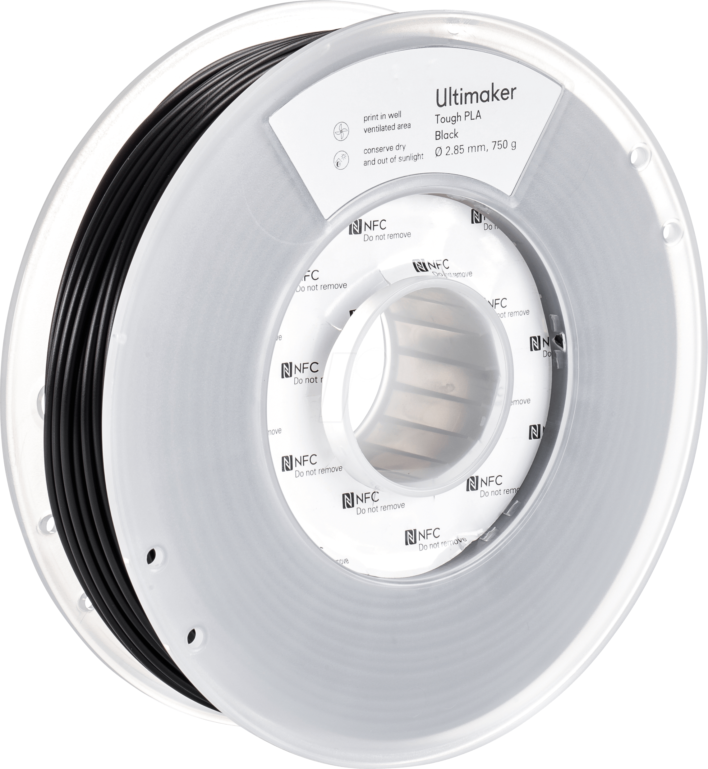 Ultimaker – Tough PLA Schwarz – 2,85 mm – 0,75 kg