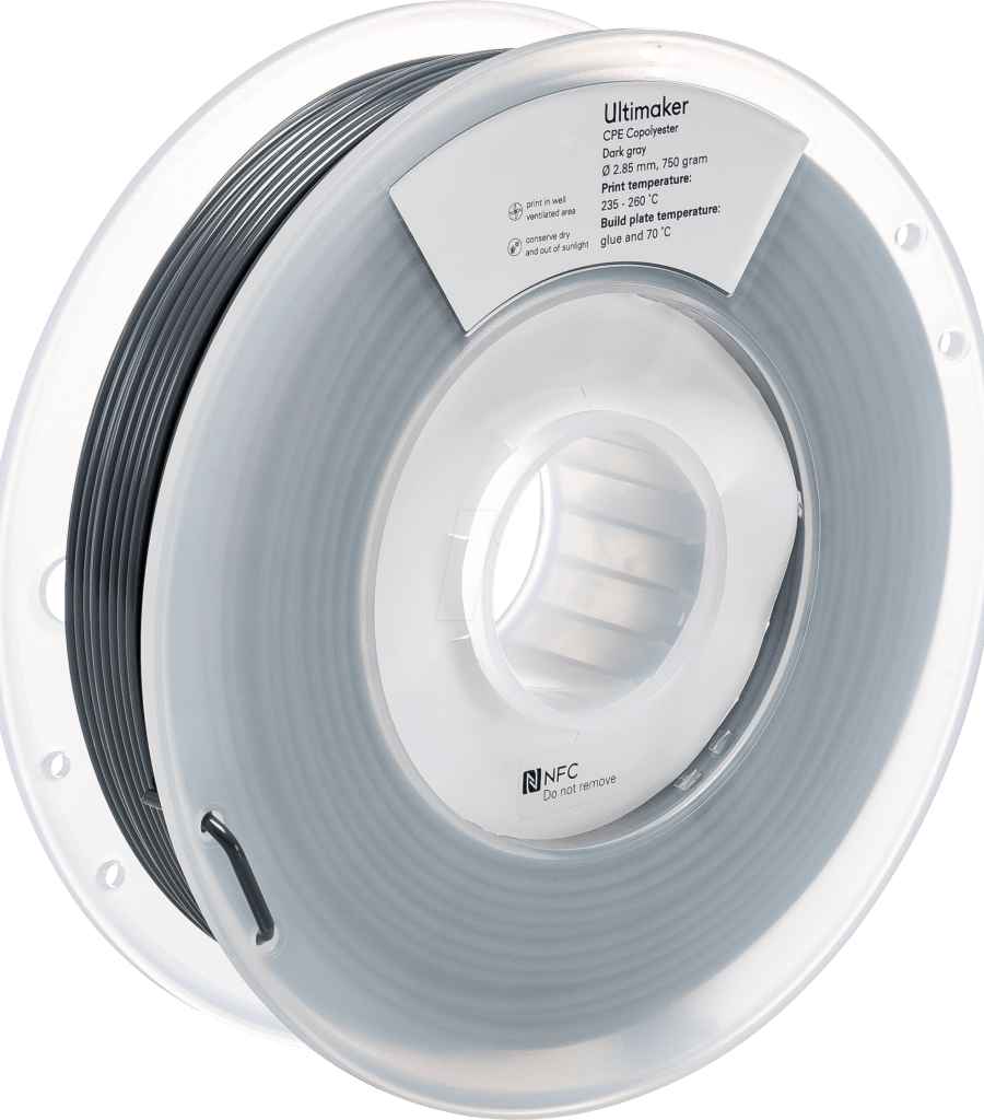 Ultimaker – CPE Dunkelgrau – 2.85 mm – 0.75 kg