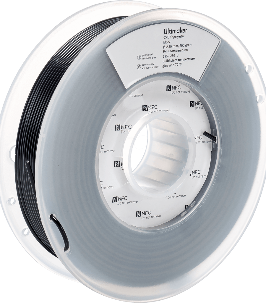 ULTIMAKER – CPE Filament Schwarz – 2.85 mm – 750 g