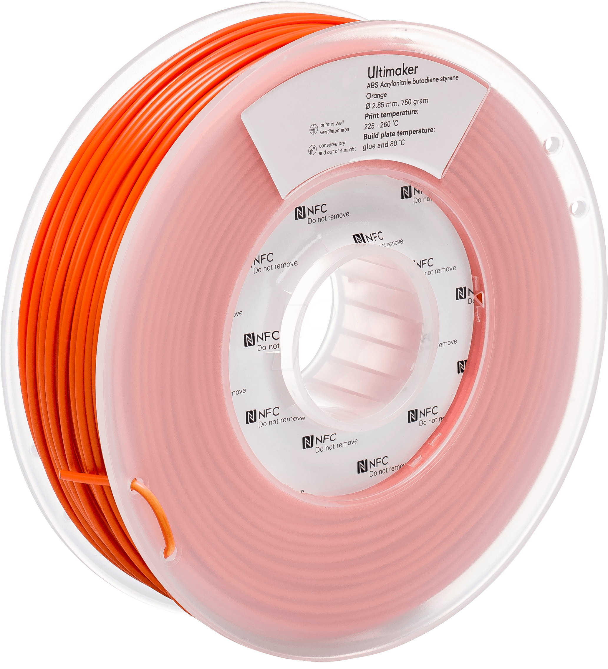 Ultimaker – ABS Filament Orange – 2,85 mm – 750 g