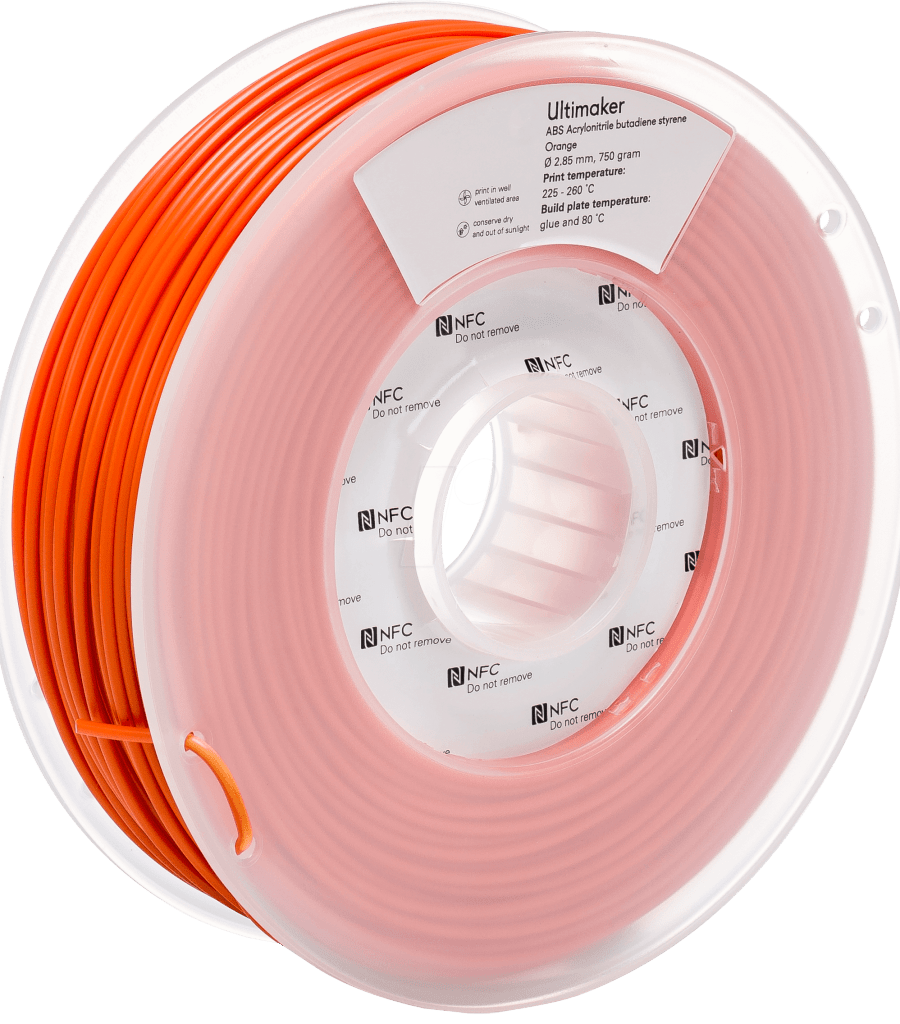 Ultimaker – ABS Filament Orange – 2,85 mm – 750 g