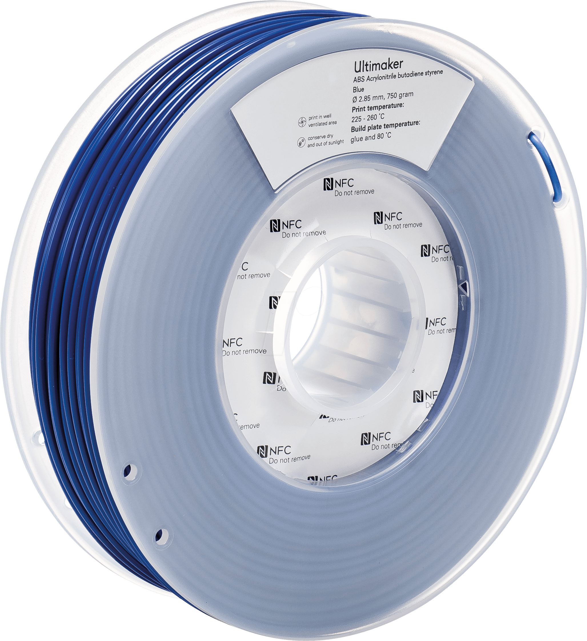 Ultimaker – ABS Filament Blau – 2,85 mm – 750 g