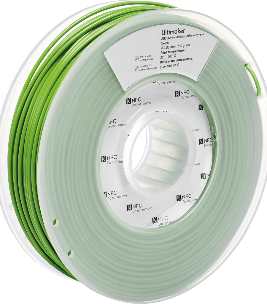 Ultimaker – ABS Filament grün – 2.85 mm – 750 g
