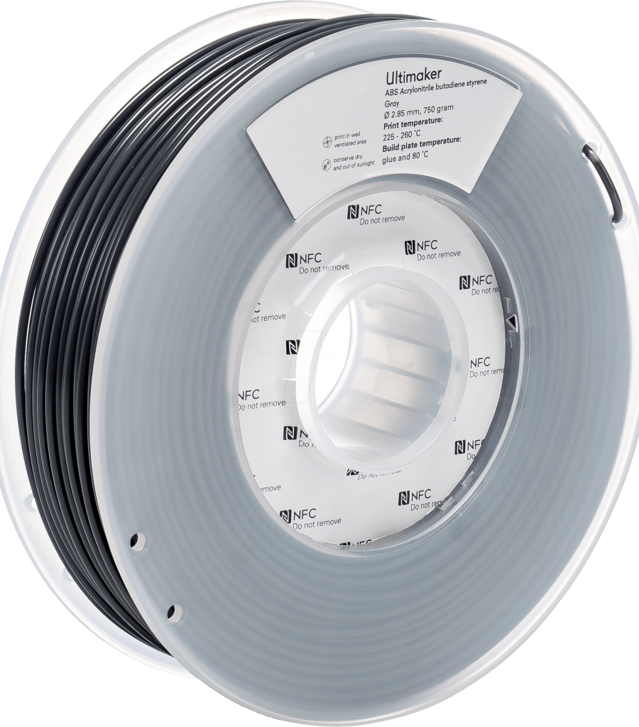 Ultimaker – ABS Filament Grau – 2,85 mm – 0.75 kg