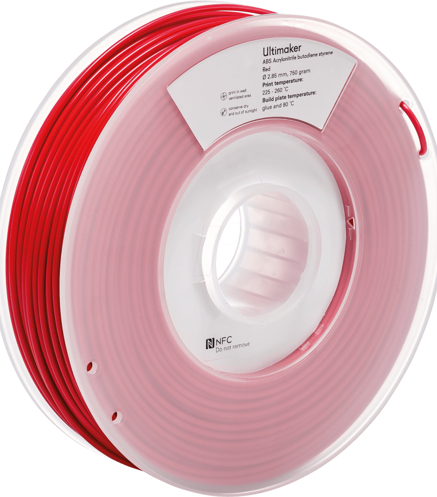 Ultimaker – ABS Filament Rot – 2,85 mm – 750 g