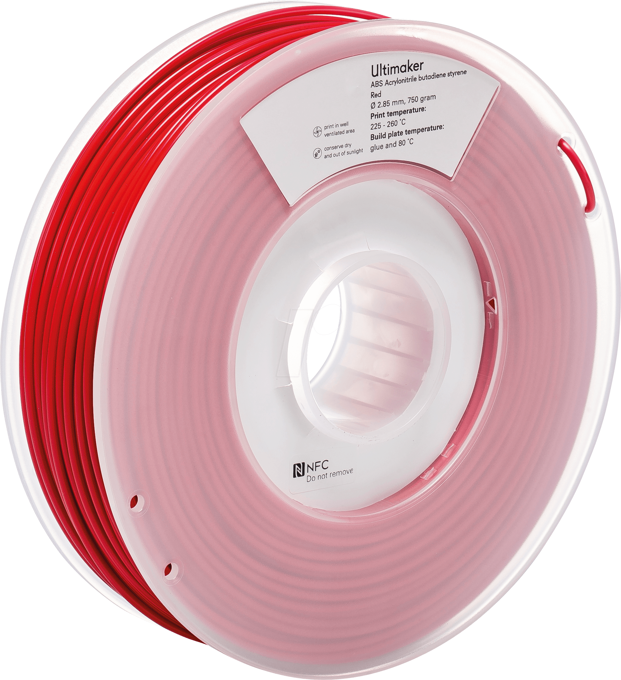 Ultimaker – ABS Filament Rot – 2,85 mm – 750 g