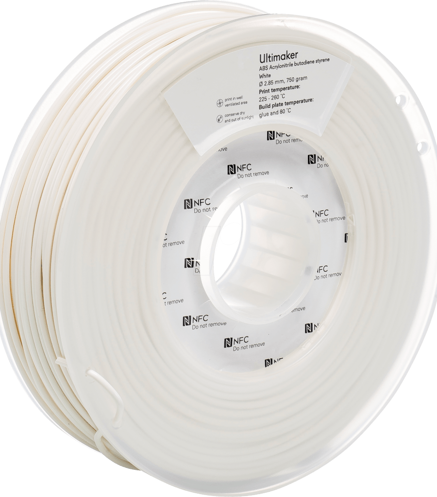 ULTIMAKER – ABS Filament Weiß – 2,85 mm – 750 g
