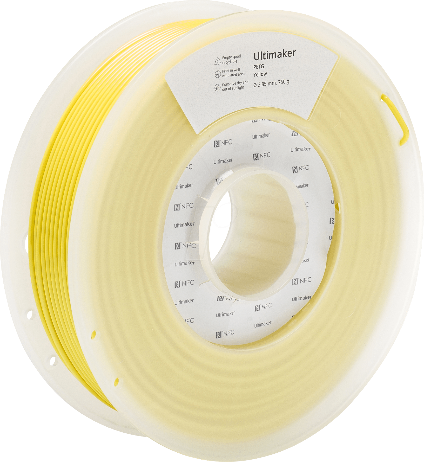 ULTIMAKER – PETG Filament Gelb – 2,85 mm – 750 g