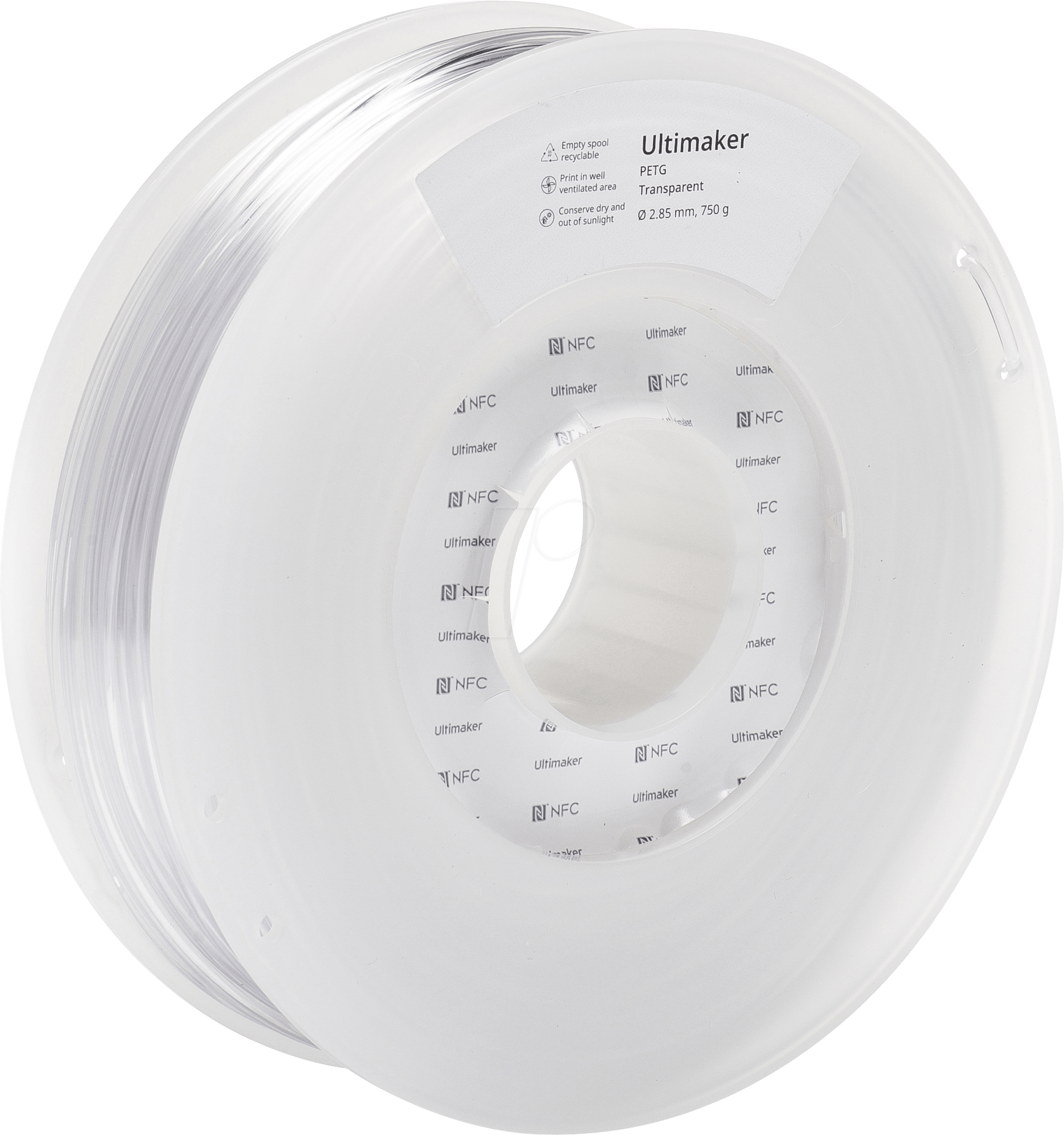 Ultimaker – PETG Transparent – 2,85 mm – 750 g