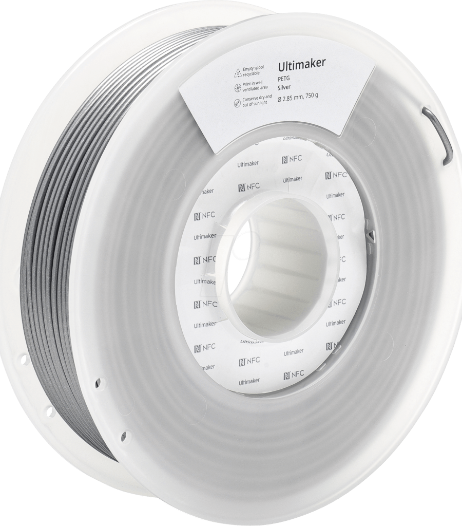 Ultimaker – PETG Silber – 2,85 mm – 0,75 kg