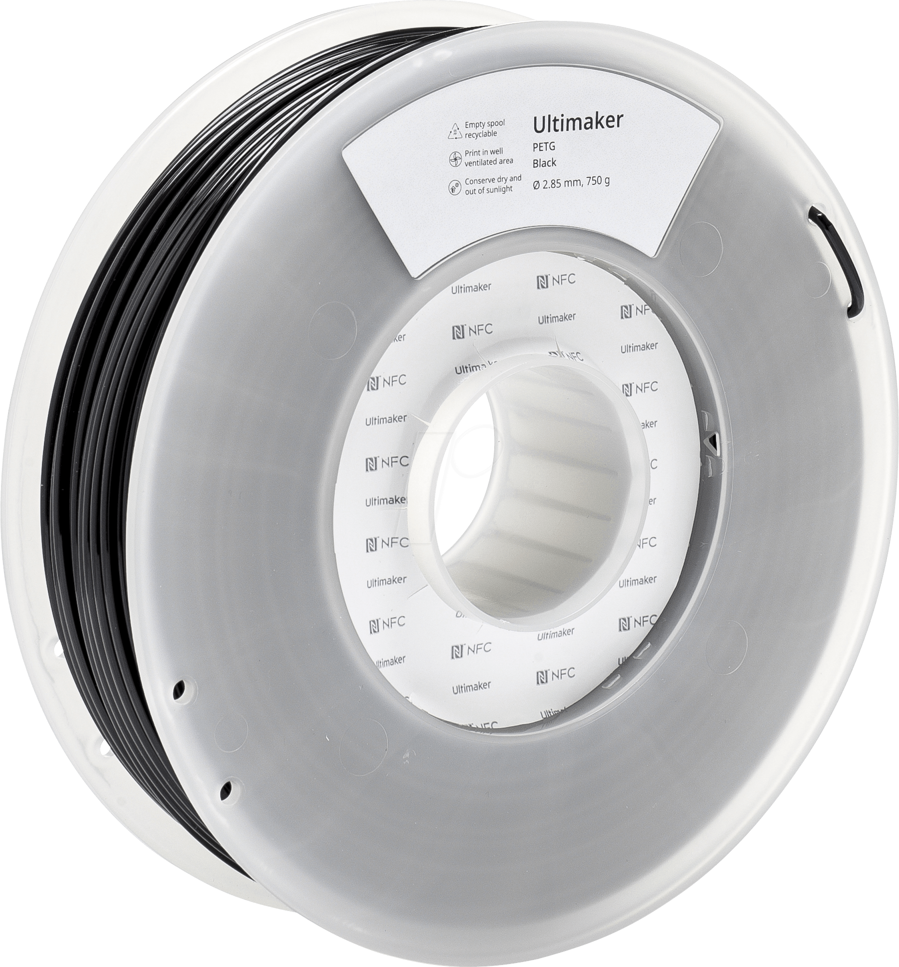 Ultimaker – PETG Filament Schwarz – 2,85 mm – 750g