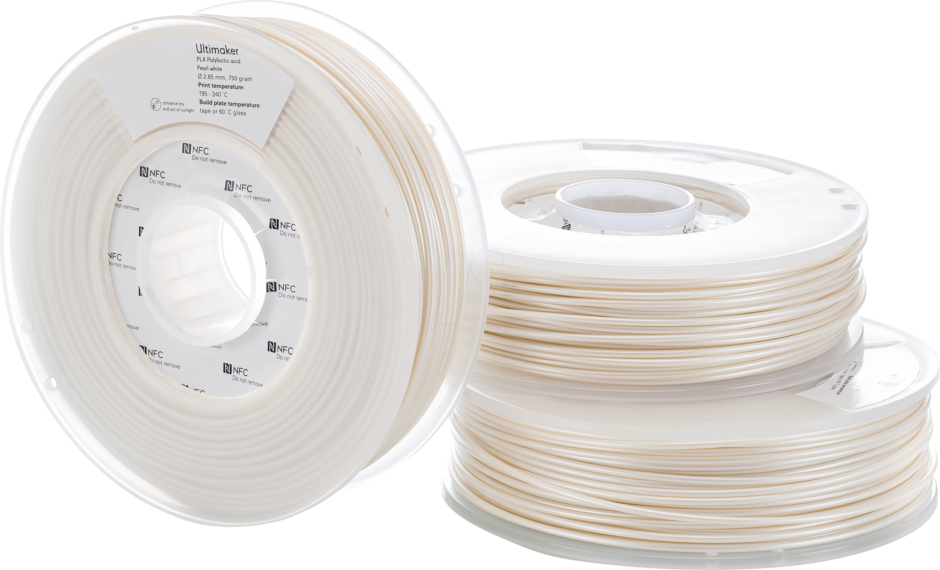 ULTIMAKER – PLA Perlweiß – 2,85 mm – 0,75 kg
