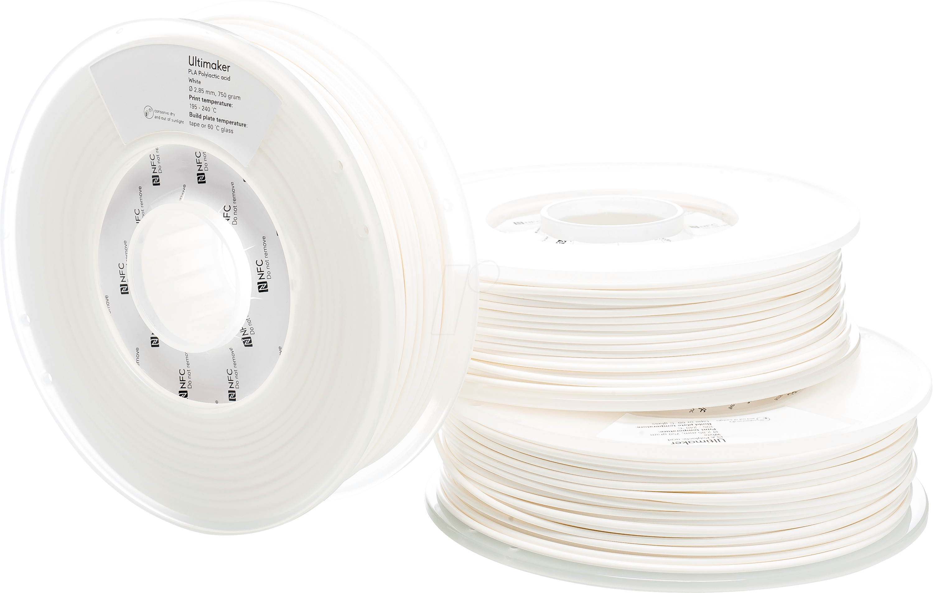 Ultimaker – PLA Filament Weiß – 2,85 mm – 0,75 kg