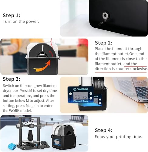 Comgrow 3D Drucker Filament Trockner Box