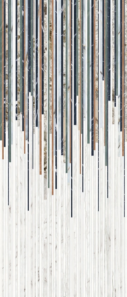 Широкоформатный керамогранит Sticks Lux 3D PF60015130, 120х280 Широкоформатный керамогранит Sticks Lux 3D PF60015130, 120х280