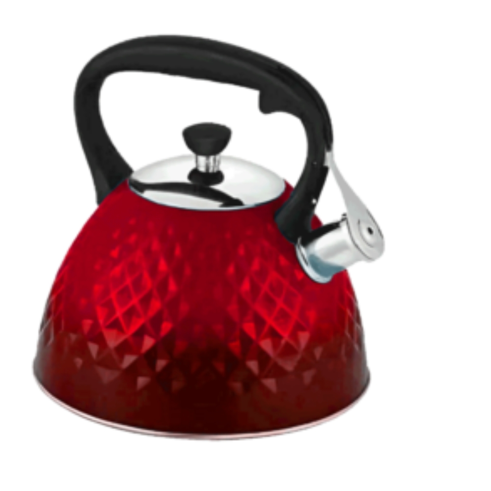 Prime Gas – Aluminum Stainless Steel Stovetop Kettle (3L) – Red
