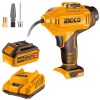 Ingco – Cordless Auto Air Compressor with 4Ah Battery & Charger Ingco – Cordless Auto Air Compressor with 4Ah Battery & Charger