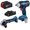 Bosch – Cordless Impact Wrench, Angle Grinder with 4Ah Batteries & Charger Bosch – Cordless Impact Wrench, Angle Grinder with 4Ah Batteries & Charger