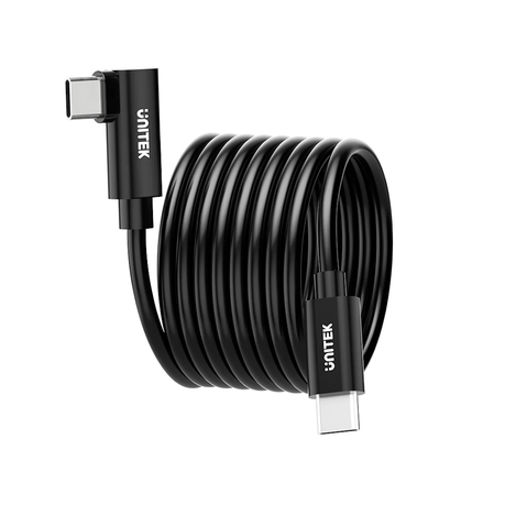 Unitek 5m 60w 5gbps Vr Link Pro Cable with 90 Degree Usb Type-C Connector