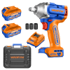 Wadfow – Cordless Impact Wrench (480Nm ) with 3Ah Battery and Charger Wadfow – Cordless Impact Wrench (480Nm ) with 3Ah Battery and Charger