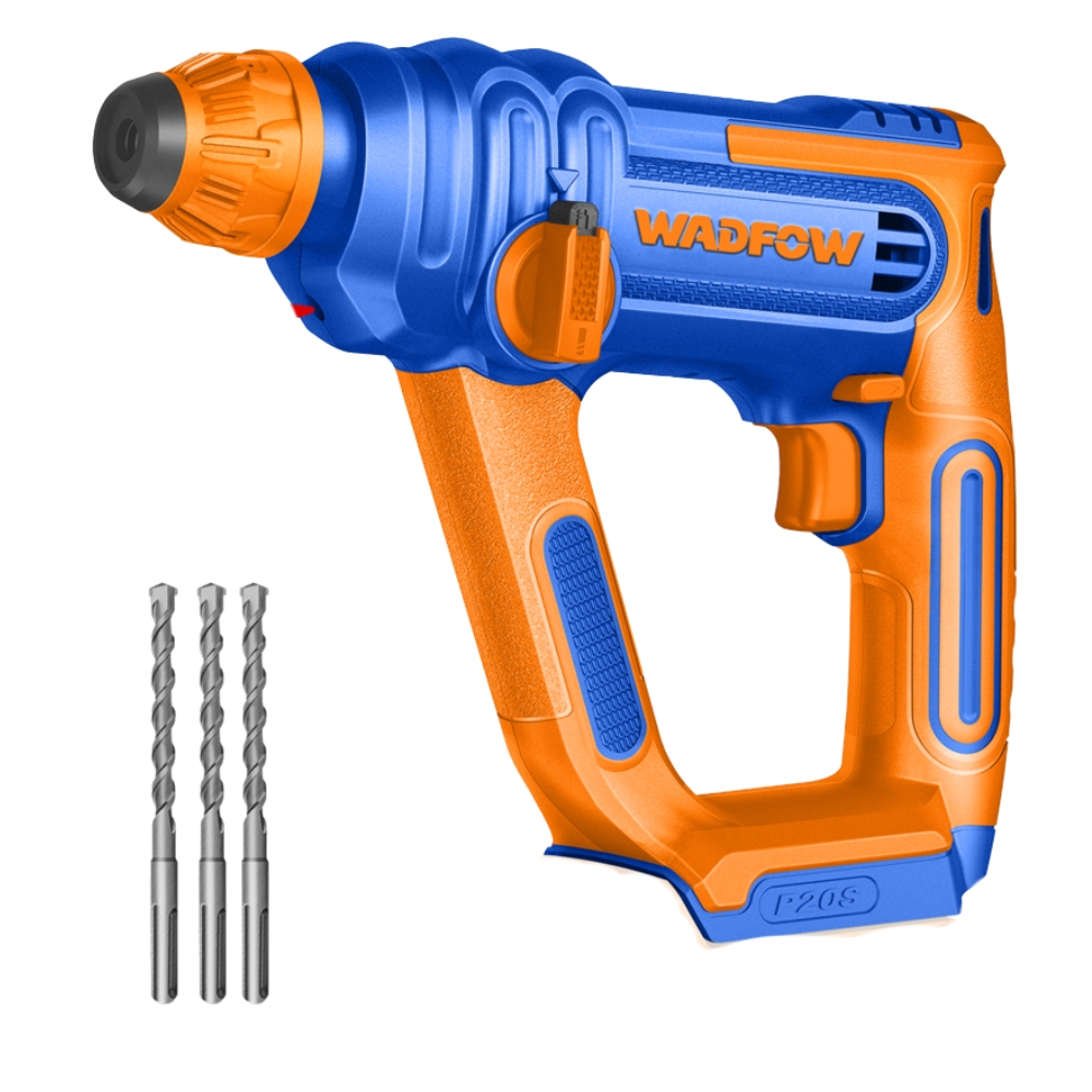 Wadfow – Cordless SDS Rotary Hammer Drill (20V) & Drill Bits – Tool Only