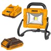 Ingco – Cordless Portable Work Lamp (1800L) with 2.0Ah Battery and Charger Ingco – Cordless Portable Work Lamp (1800L) with 2.0Ah Battery and Charger