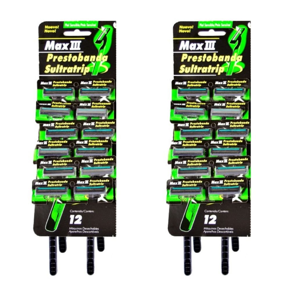 SourceDirect – Disposable Shaving Razors (3-Blade Precision Shave) – 24Pack