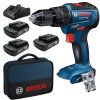 Bosch – Cordless Impact Drill With 3x 2.0AH Batteries and Charger Bosch – Cordless Impact Drill With 3x 2.0AH Batteries and Charger