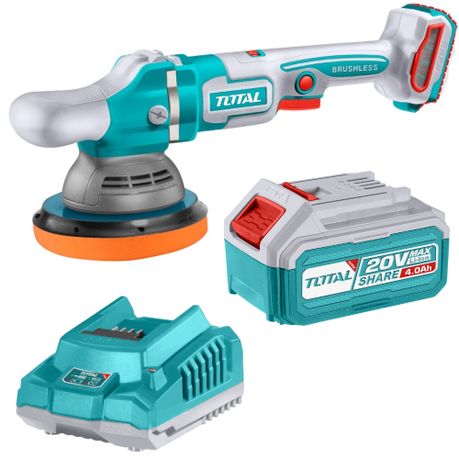 Total Tools – Cordless Brushless Polisher with 4.0Ah Battery & Charger