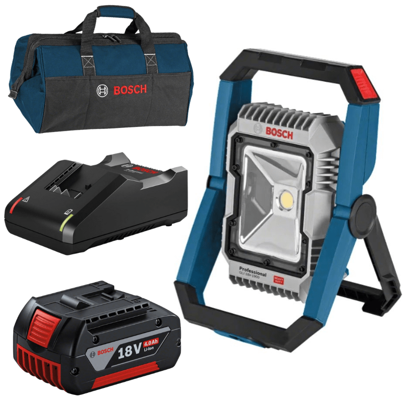 Bosch – Cordless Jobsite Light (GLI 18V-1900) Kit with Tool Bag