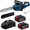 Bosch – Prof Cordless Chainsaw 40cm with 2 x 5Ah Batteries & Quick Charger Bosch – Prof Cordless Chainsaw 40cm with 2 x 5Ah Batteries & Quick Charger