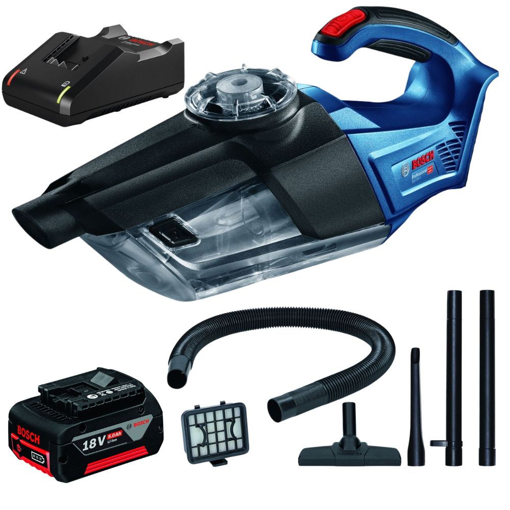 Bosch – Cordless Vacuum Cleaner incl Accessories with 5Ah Battery & Charger