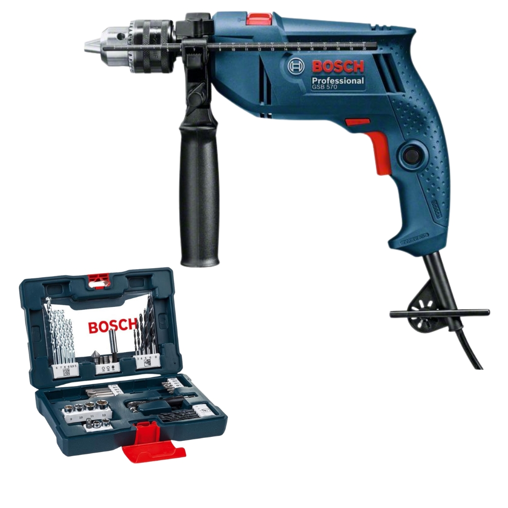 Bosch – Professional Impact Drill with 41Pce Screwdriver & Drill Bit Set