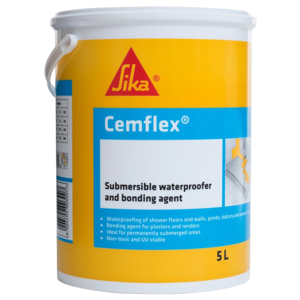 Sika – Cemflex – Submersible Waterproofer & Bonding Agent -5L