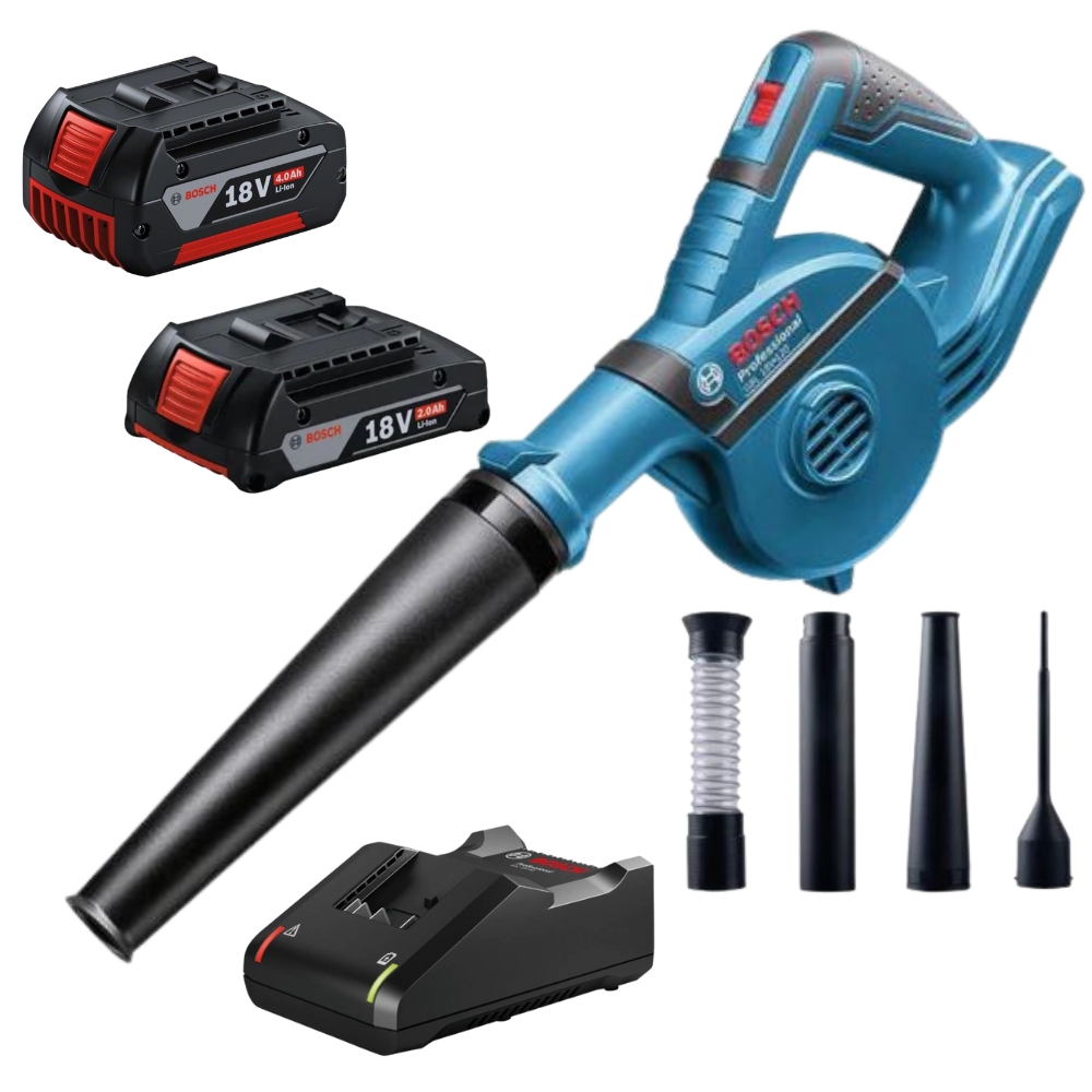 Bosch – Cordless Blower with 1 x 2Ah, 1 x 4Ah Batteries and Charger