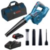 Bosch – Cordless Blower (GBL 18V-120) with 2.0h Battery, Charger & Tool Bag Bosch – Cordless Blower (GBL 18V-120) with 2.0h Battery, Charger & Tool Bag