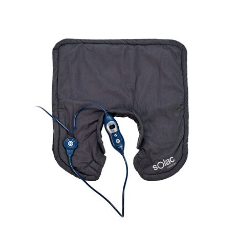 Solac Heating Pad For Neck and Shoulder Cotton Grey 6Heat Settings 100W