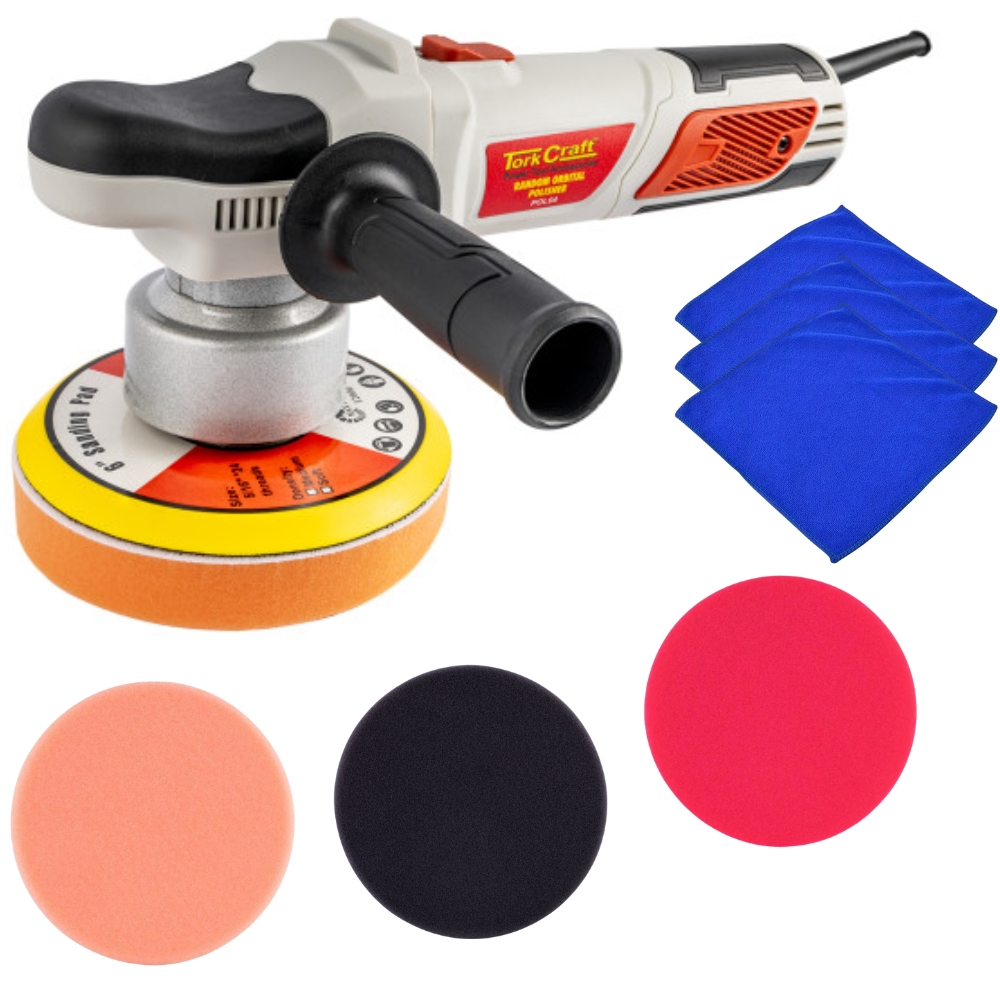 Tork Craft – Random Orbital Polisher with Accessories