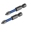 Wadfow – Magnetic 2Pce Impact Screwdriver Bit Set (PH2 / 50mm) Wadfow – Magnetic 2Pce Impact Screwdriver Bit Set (PH2 / 50mm)