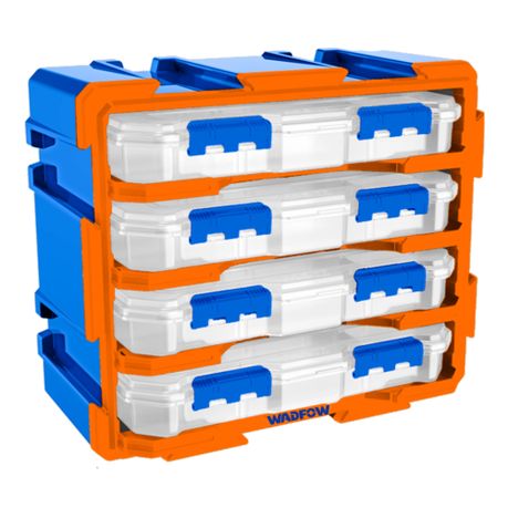 Wadfow – Interlocking Storage Tower Set with 4 Large Organizers