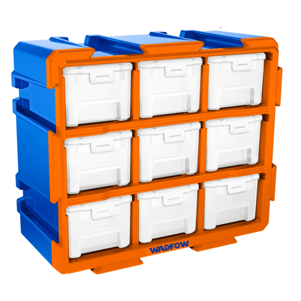 Wadfow – Interlocking Storage Tower Set with 9 Bins – (380X155X320mm)