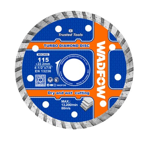 Wadfow – Turbo Diamond Cutting Disc (115mm) – WDC3K02