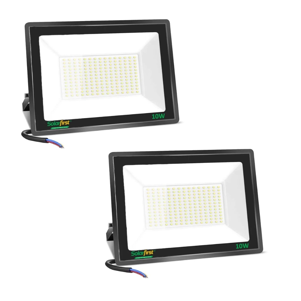 Solar First – LED Flood Light (10W) – Electric (Non-Solar) – Pack of 2