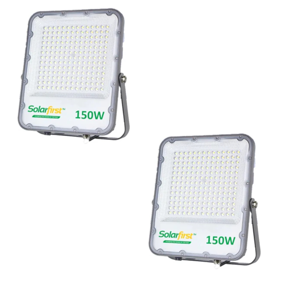 SolarFirst – LED Flood Light (150W) – Electric (Non-Solar) – Pack of 2